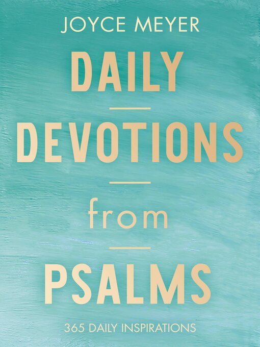 Title details for Daily Devotions from Psalms by Joyce Meyer - Wait list